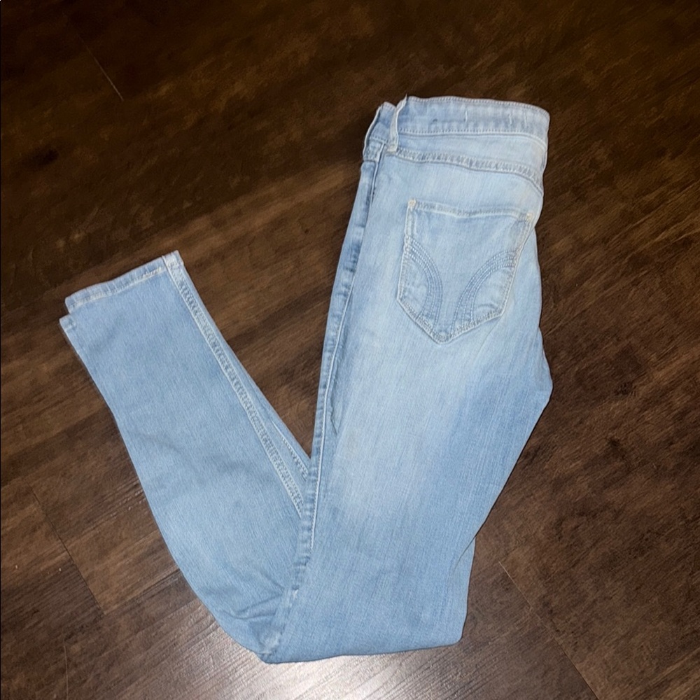 Hollister Light Blue Distressed Jeans